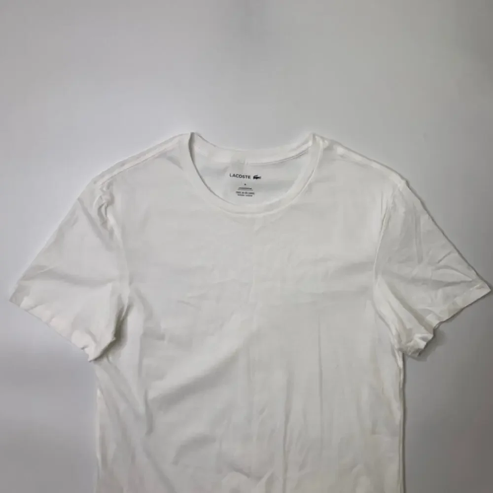 Lacoste T Shirt Mens M Medium Cotton Underwear Undershirt Sleep Baselayer